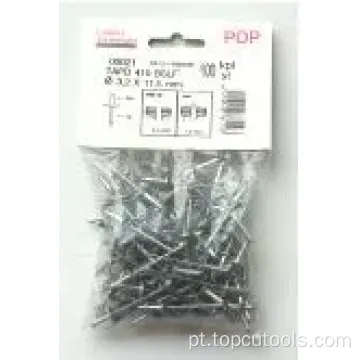 Rivet Alu Broad Head 12mm 4,0x10, 5mm a50pcs